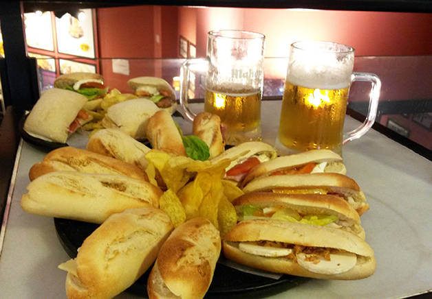 100 montaditos panino e birra