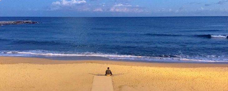 Barcellona spiaggia novembre