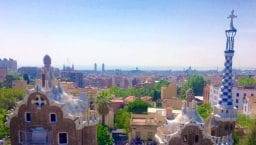 visita guidata del Parc Güell case e panorama
