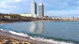 giorni festivi a Barcellona, spiaggia